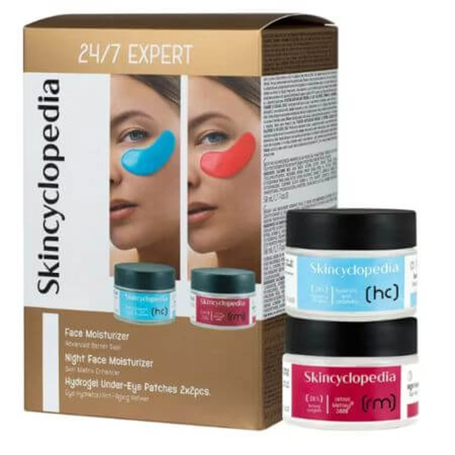 Complete hydraterende en verstevigende verzorgingsset, 24/7 Expert, 4 stuks, Skincyclopedia