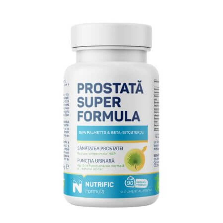 Prostaat Super Formula, 90 plantaardige capsules, Nutrific