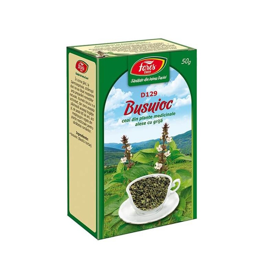 Thé au basilic, D129, 50 g, Fares