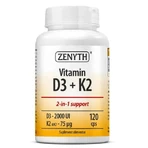 Vitamin D3 + K2, 120 Kapseln, Zenyth