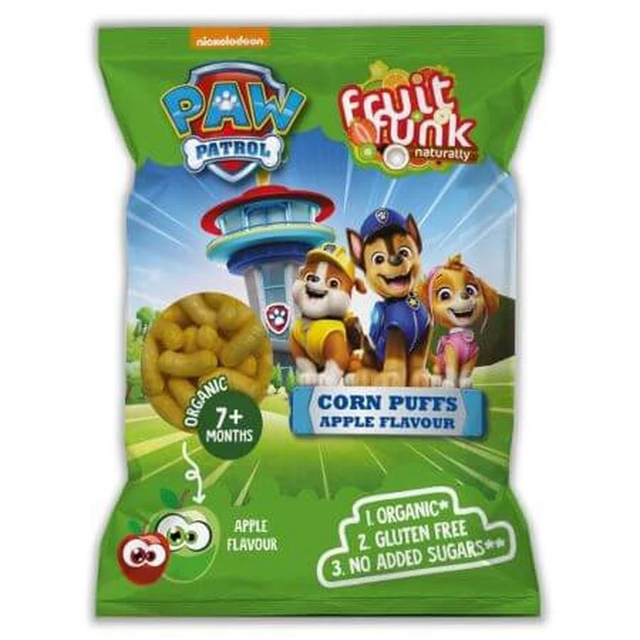 Ptysie jabłkowe, Paw Patrol, 7 miesięcy+, 50 g, Fruitfunk: ceny i cechy