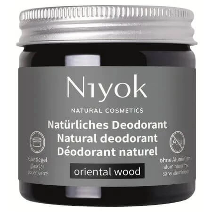 Natuurlijke crème deodorant met oosterse houtgeur, 40 ml, Niyok