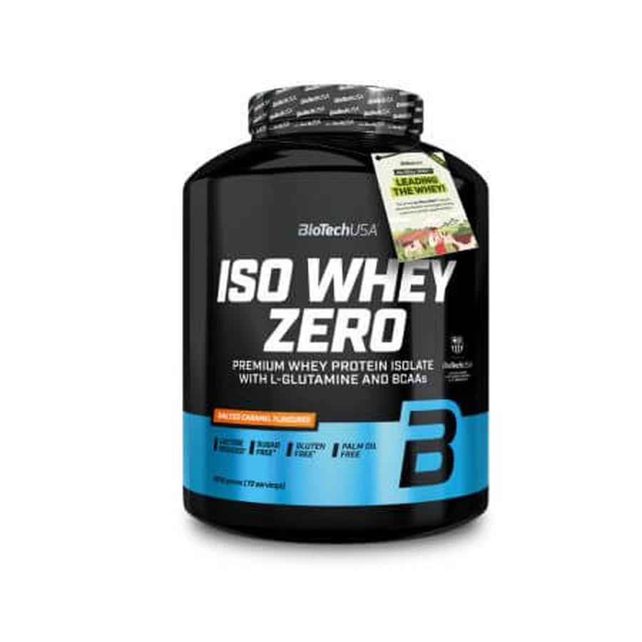 Iso Whey Zero eiwitpoeder, gezouten karamel, 1816 g, BioTechUSA