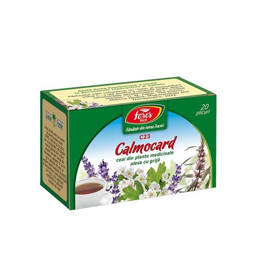 Calmocard tea, C23, 20 sachets, Fares