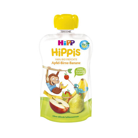 Piure din mar, para si banana HiPPiS, +12 luni, 100 g, Hipp