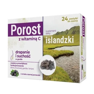 IJslands korstmos met vitamine C, 24 zuigtabletten