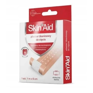 Skin Aid Stoffen snijpleister 1 m x 6 cm, 1 stuk