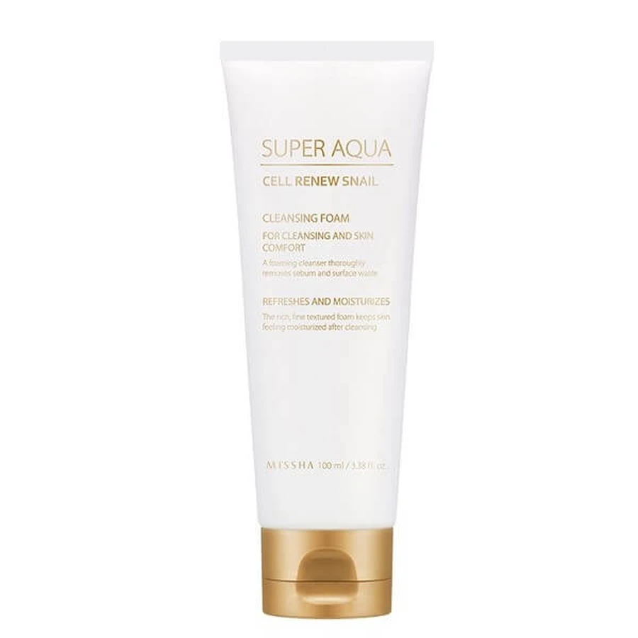 Missha Super Aqua Pianka myjąca ze śluzem ślimaka, 100 ml: ceny i cechy
