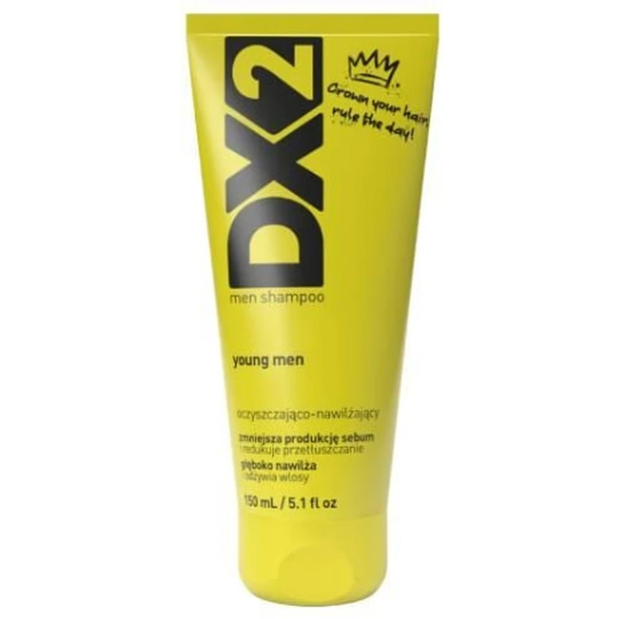 DX2 Young Men Shampooing nettoyant et hydratant, 150 ml