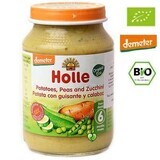 Eco aardappelpuree, doperwten en courgette, +6 maanden, 190 g, Holle Babyvoeding