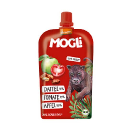 Appel, tomaat en dadel Eco Puree, 120g, Mogli