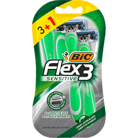 BIC Sensitive Rasierer Sensitive 3pcs+1, 6 Stück
