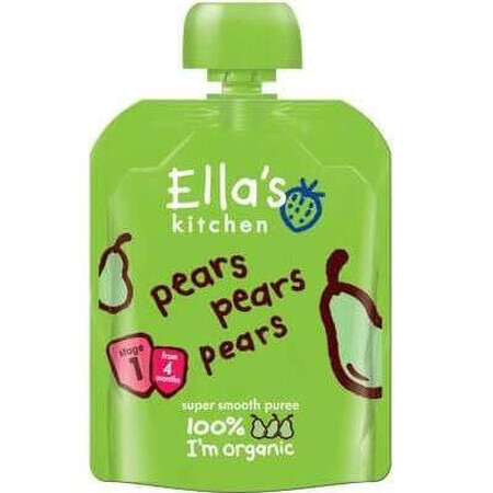 Purea di pere ecologiche, +4 mesi, 70g, Ella's Kitchen