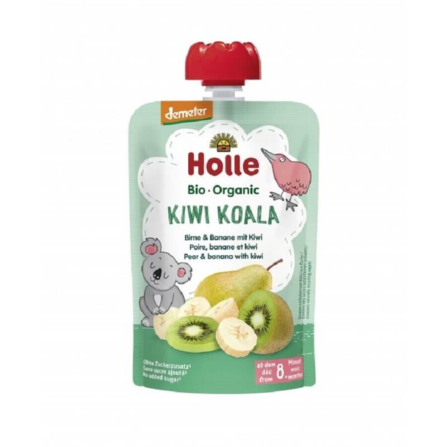 Purea ecologica di pere, banane e kiwi, 100g, Holle