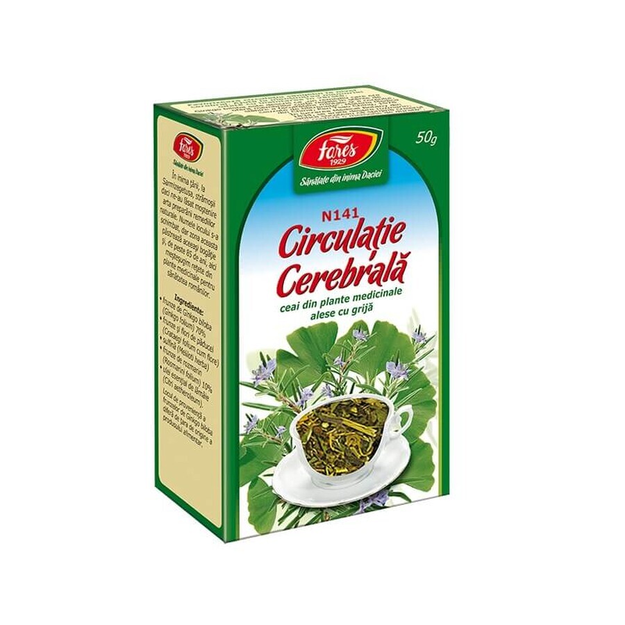 Brain Circulation Tea, N141, 50 g, Fares