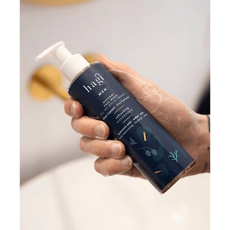 Hagi Men Ahoj Kapitan set, gel detergente per il viso, 200 ml + crema-gel idratante per il viso, 50 ml