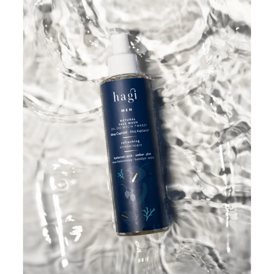 Hagi Men Ahoj Kapitan set, gel detergente per il viso, 200 ml + crema-gel idratante per il viso, 50 ml