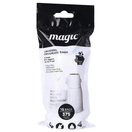 Magic, sacs à couches usagées 3 plis, 15 pièces