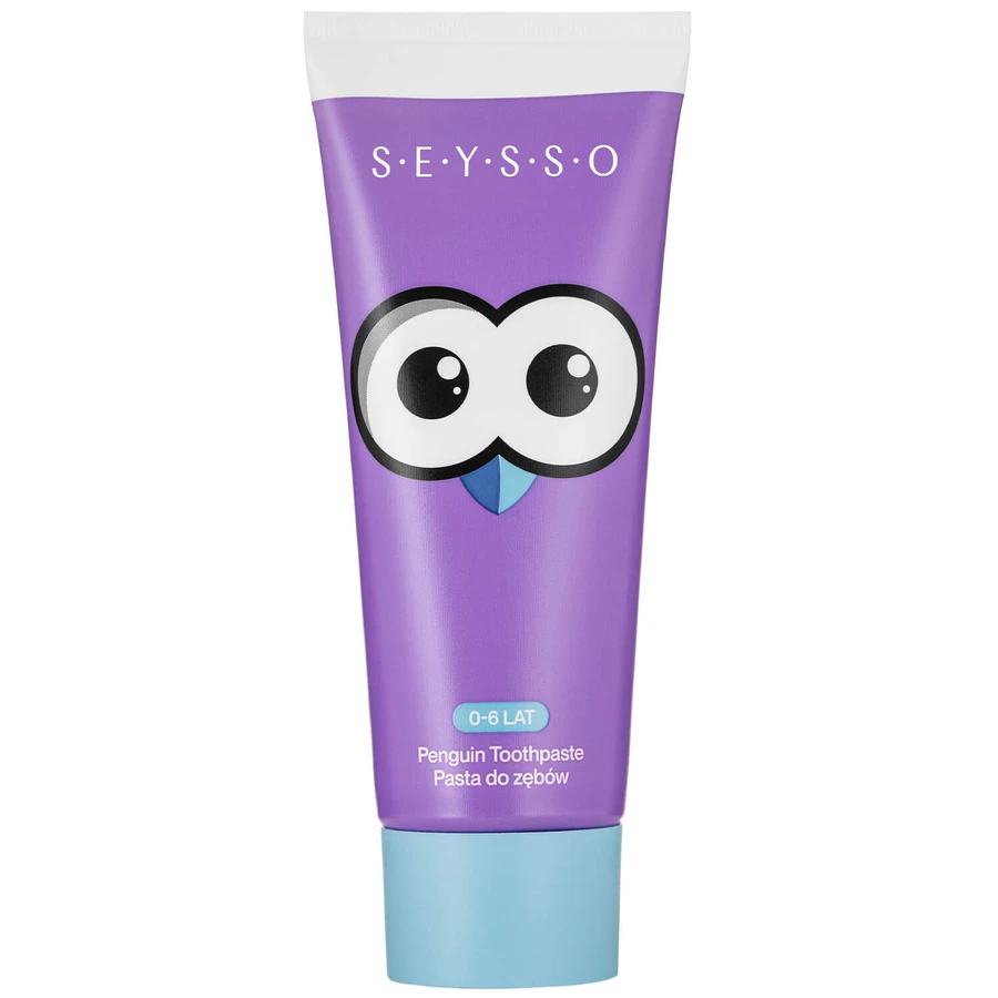 Seysso Kids Penguin, kindertandpasta met fluoride, 0-6 jaar, 75 ml VERONTREINIGDE VERPAKKING