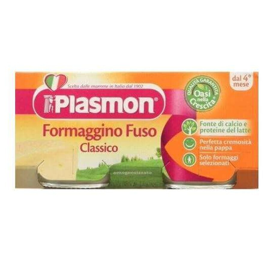 Formaggino homogenized cheese puree, +4 months, 2x 80g, Plasmon