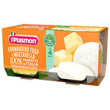 Homogenisierter Käse und Mozzarella-Püree, +4 Monate, 2x 80g, Plasmon