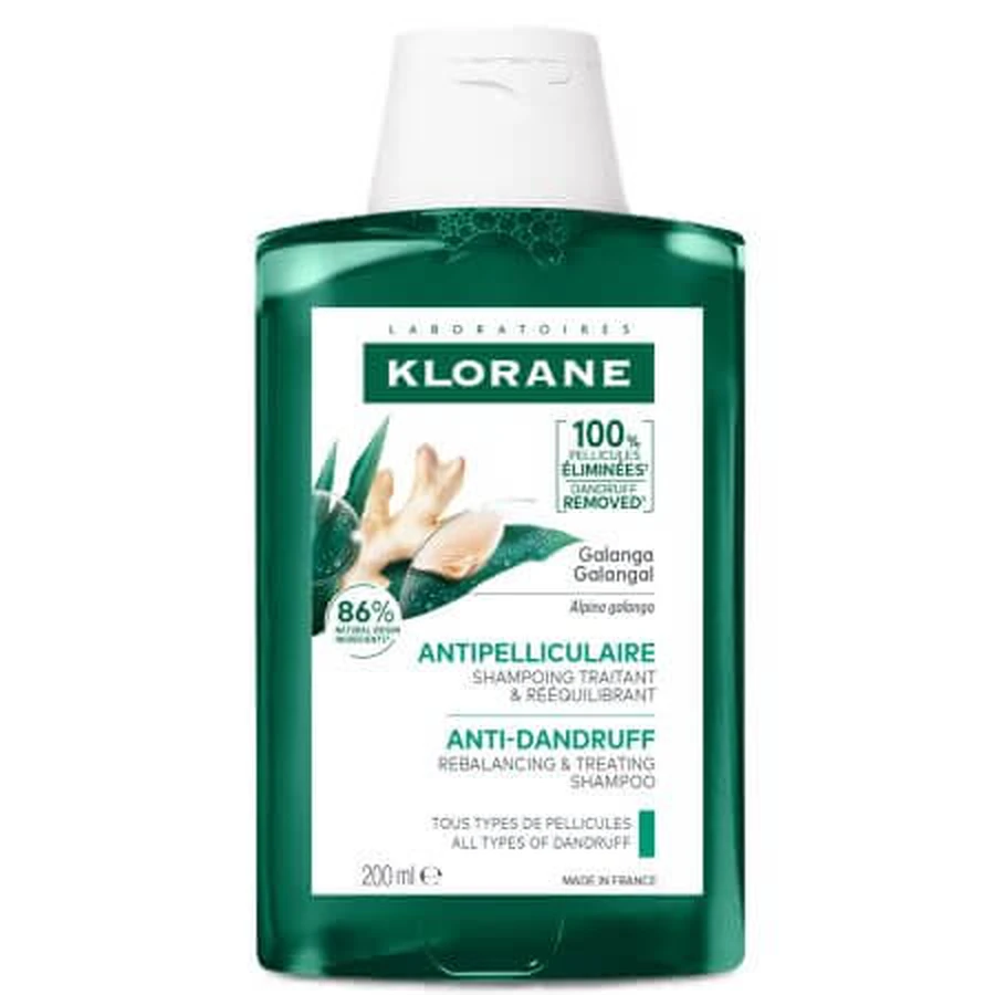 Antiroosshampoo met galangal, 200 ml, Klorane