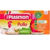 Purée de poulet homogénéisée +4 mois, 2 pièces, 80 gr, Plasmon