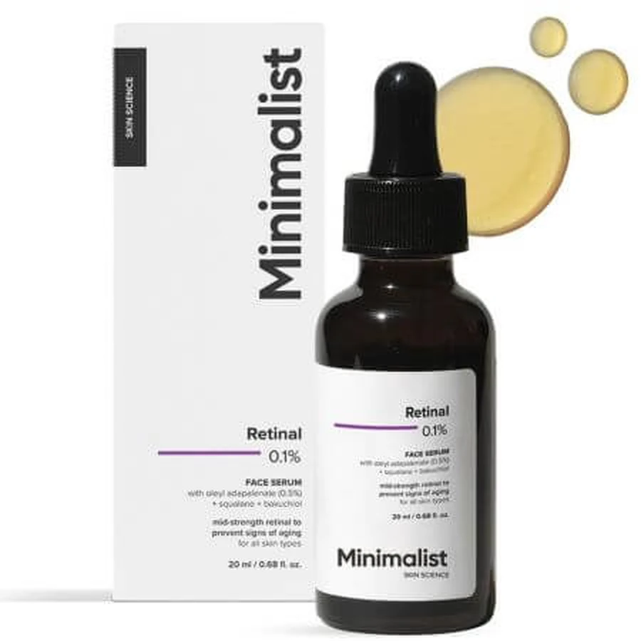 Siero viso con retina 0,1%, 20 ml, Minimalista