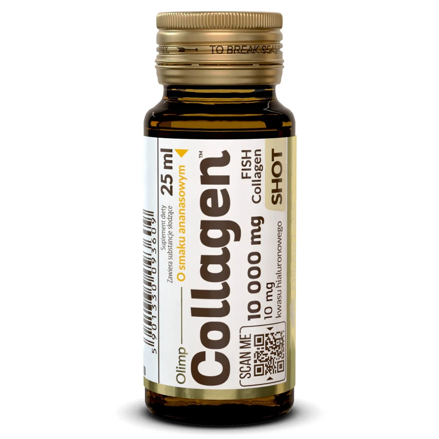 Olimp Collagen Shot, aromă de ananas, 9 x 25 ml
