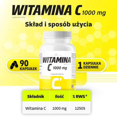 Vitamine C 1000 mg, 90 capsules