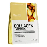 Ostrovit Colagen + Vitamina C, pulbere, aromă de ananas, 400 g