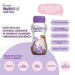 Kit NutriKid Multi Fibre, preparat nutritiv pentru copii peste 1 an, aromă de ciocolată, 10 x 200 ml