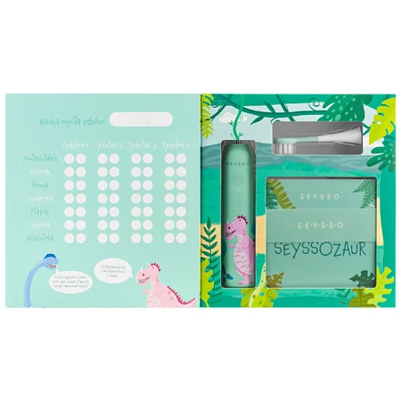 Seysso Kids Dinosaur Coral, sonic toothbrush for kids, ages 3 and up