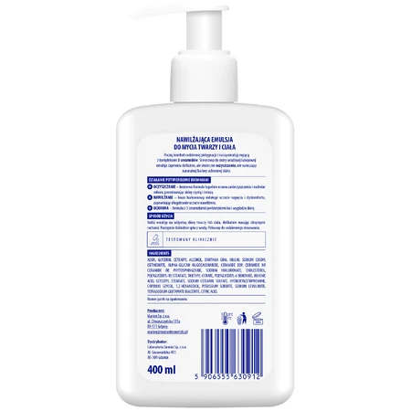 Aptederm Sensitive, emulsja myjąca do twarzy i ciała, skóra wrażliwa i atopowa, 400 ml: ceny i cechy