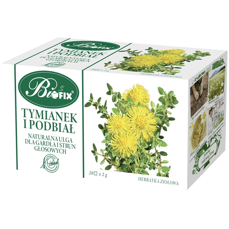 Bi Fix Tijm en hoefblad, kruidenthee, 2 g x 20 builtjes