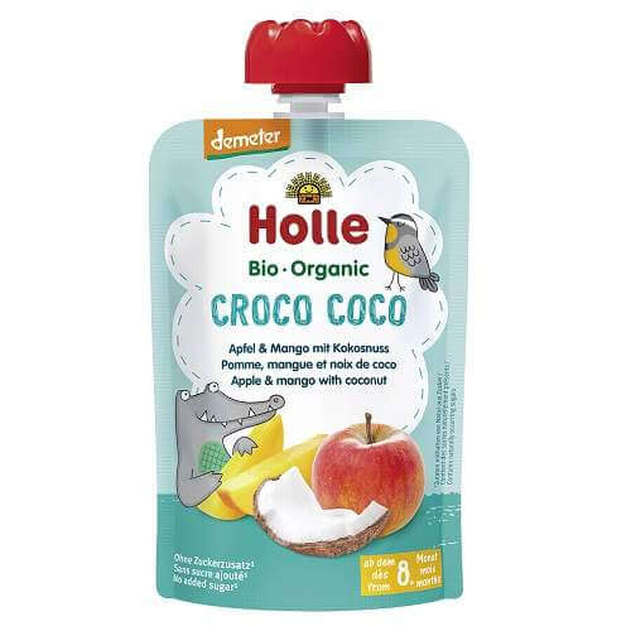 Sachet de mangue et de noix de coco biologiques, +8 mois, 100 g, Holle Baby Food