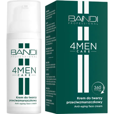 Bandi 4Men Care, crème visage, anti-rides, pour hommes, 50 ml