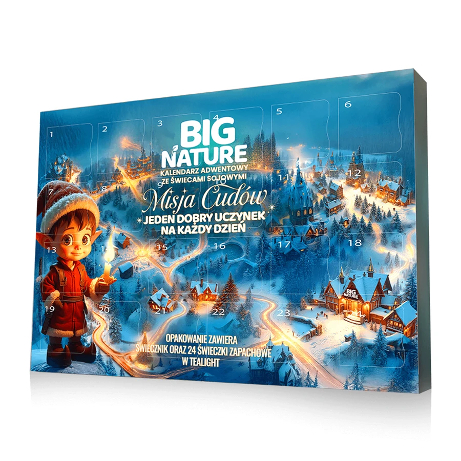 Big Nature Adventskalender “Missie van Wonderen”, sojakaarsen