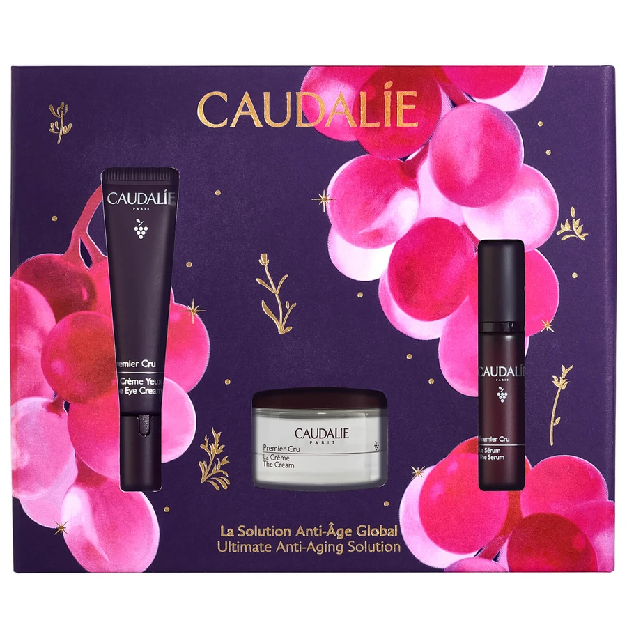 Premier Cru Xmas 2025 set, oogcrème, 15 ml + gezichtsserum, 10 ml cadeau + gezichtscrème, 15 ml cadeau