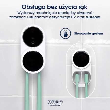 Zent Uveo Duo, uchwyt UV i sterylizator do szczoteczek do zębów: ceny i cechy
