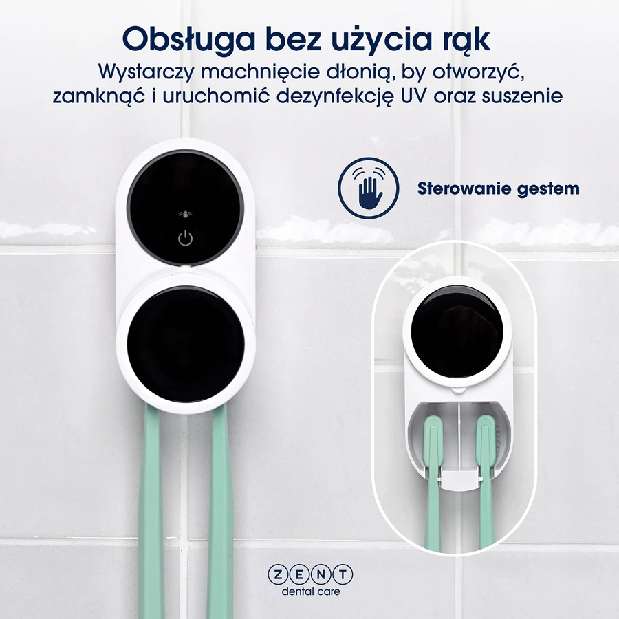 Zent Uveo Duo, uchwyt UV i sterylizator do szczoteczek do zębów: ceny i cechy