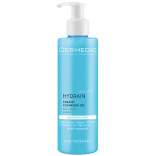 Dermedic Hydrain, cremiges Gesichtsreinigungsgel, dehydrierte und trockene Haut, 200 ml