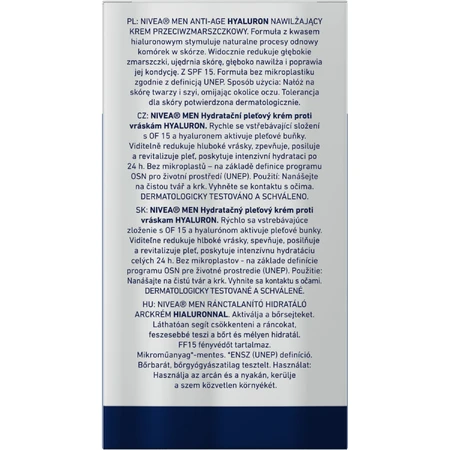Nivea Men Hyaluron, anti-rimpel gezichtscrème, 50 ml