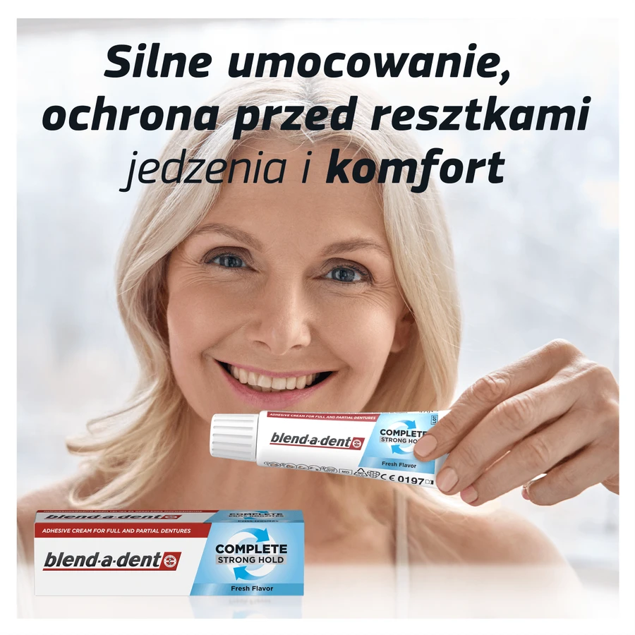 Blend-a-dent Complete Fresh, Haftcreme für Zahnersatz, 40 ml