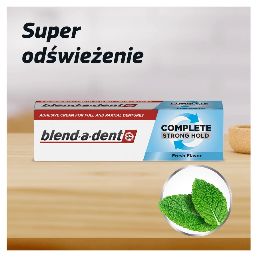 Blend-a-dent Complete Fresh, Haftcreme für Zahnersatz, 40 ml