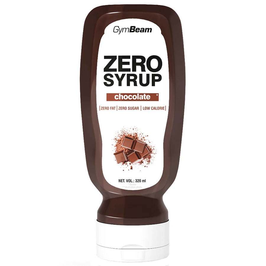 GymBeam Zero, Sirup, Schokolade, 320 ml