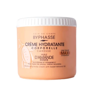 Byphasse, crema corpo idratante all'olio di mandorle dolci, 500 ml