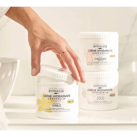 Byphasse, crema corpo idratante all'olio di mandorle dolci, 500 ml