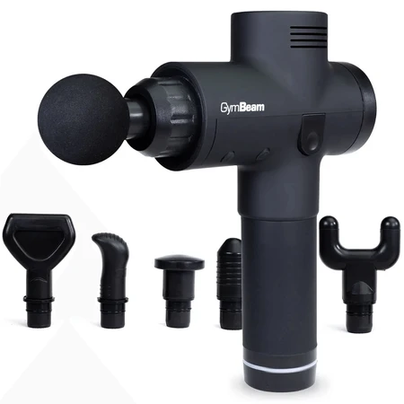 GymBeam VI Black, massage gun, black.
