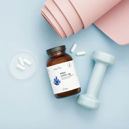 Aura Herbals MSM 1400 mg, siarka organiczna, 120 kapsułek: ceny i cechy